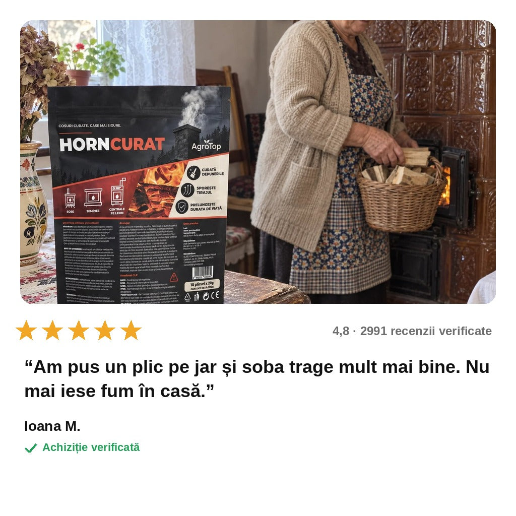 avis — Plicuri pentru curățarea hornului și a sobei – 10 × 20 g