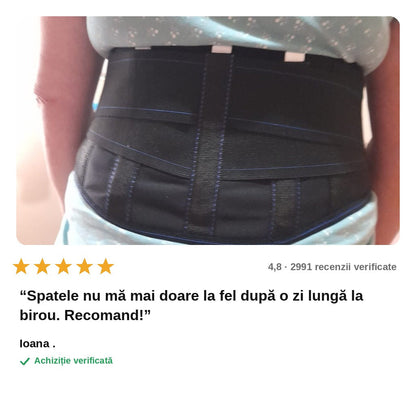 avis — Centură Magnetică de Susținere Lombară cu 24 Magneți