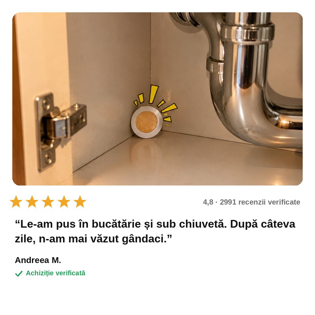 avis — Capcane Momeală pentru Gândaci – Set 12 buc