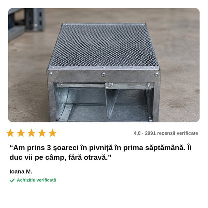 avis — Capcană Multiplă pentru Șoareci – Prinde Vii, Fără Otravă