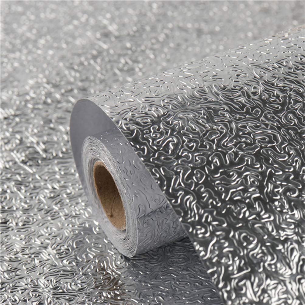 situation — Folie autoadezivă din aluminiu pentru bucătărie – 1+1 role 60 × 300 cm