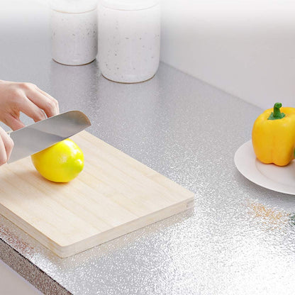 situation — Folie autoadezivă din aluminiu pentru bucătărie – 1+1 role 60 × 300 cm