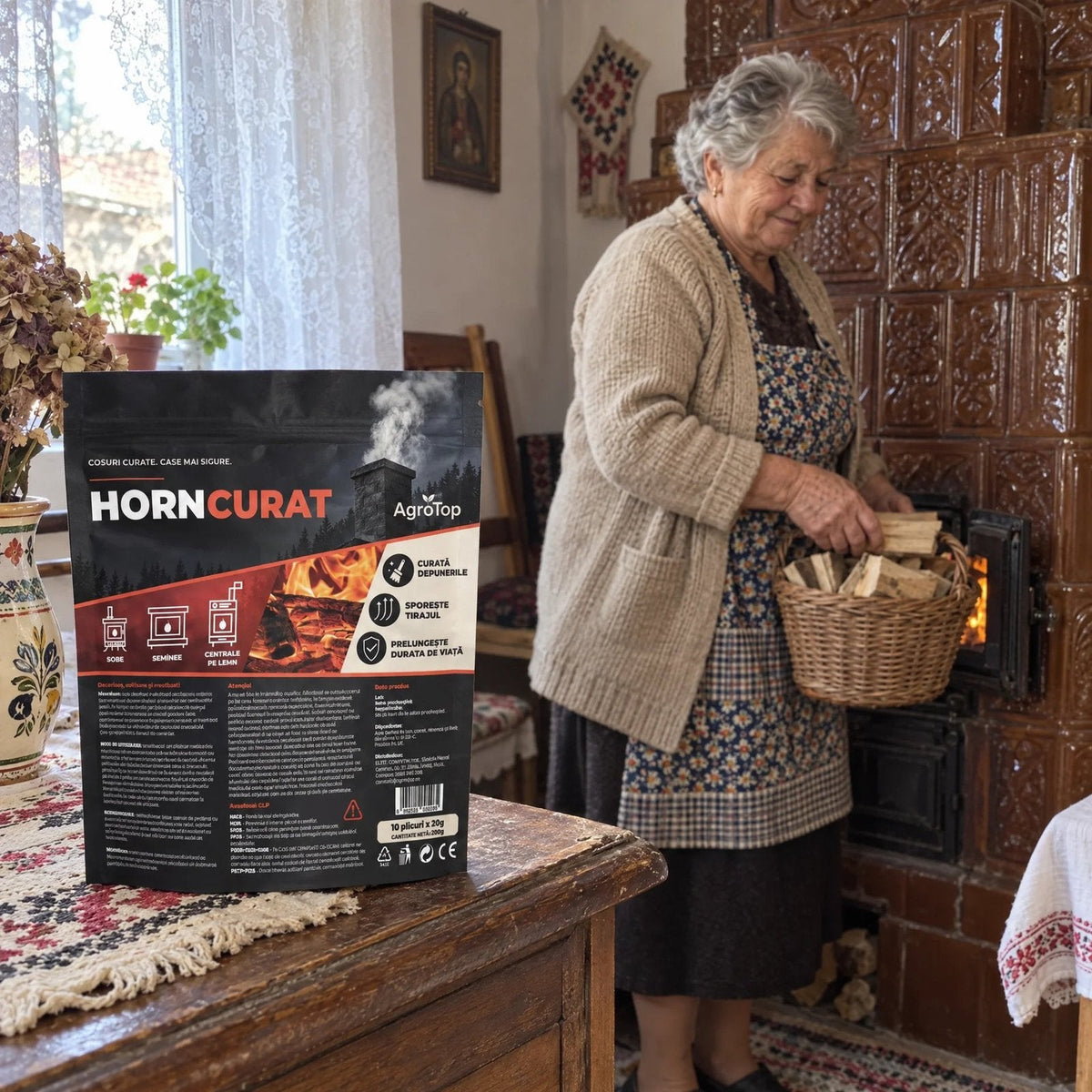 situation — Plicuri pentru curățarea hornului și a sobei – 10 × 20 g
