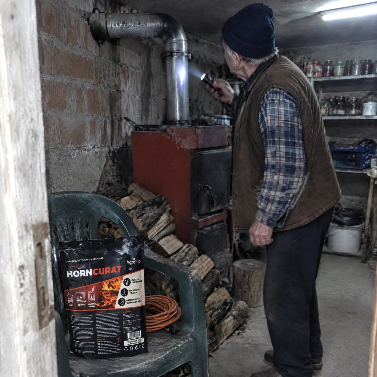 situation — Plicuri pentru curățarea hornului și a sobei – 10 × 20 g