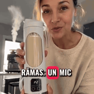 gif — Blender Portabil USB 450 ml – 12 Lame Inox, 3 Viteze, Afișaj Digital
