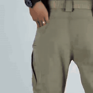 gif — Pantaloni cargo bărbați cu buzunare cu fermoar