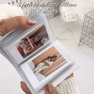 gif — Mini Album Foto Instax — 40 de Poze, cu Buzunare Transparente