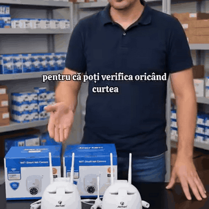gif — Set 2 camere de supraveghere Wi-Fi exterior, rotative