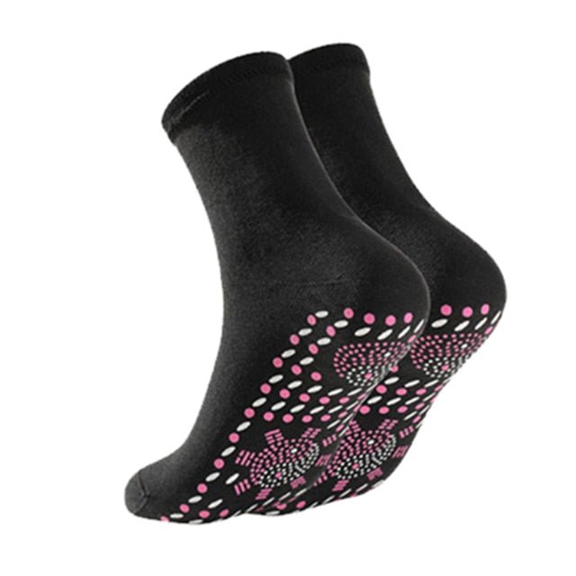couleur Negru — CaldPas™ – Set 3 perechi de șosete autoîncălzitoare cu turmalină