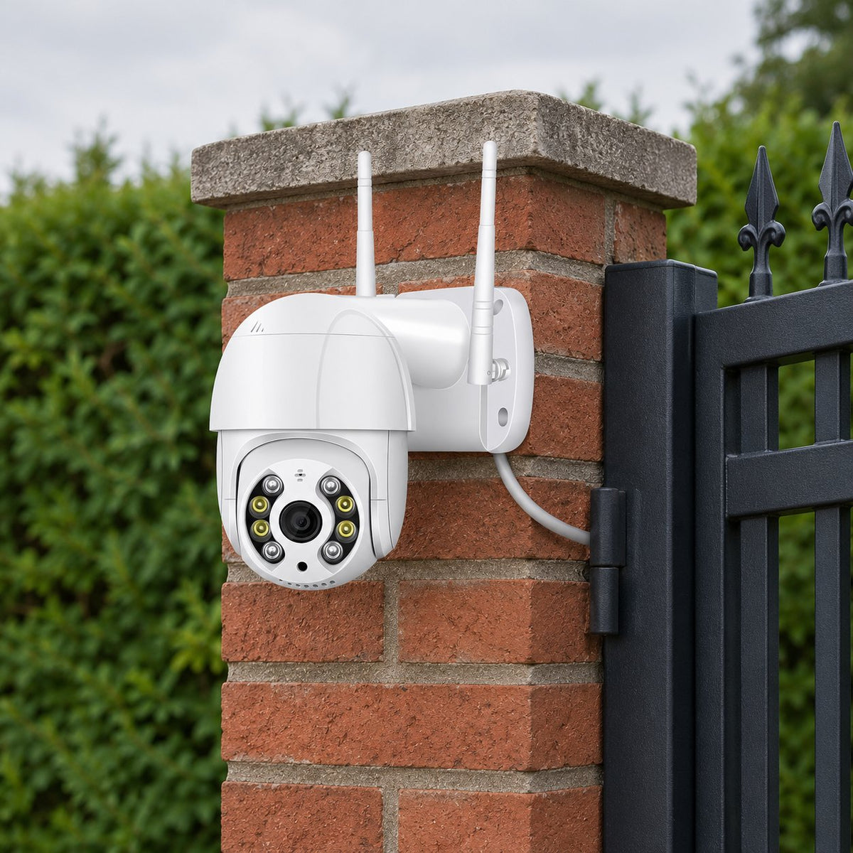 situation — Set 2 camere de supraveghere Wi-Fi exterior, rotative