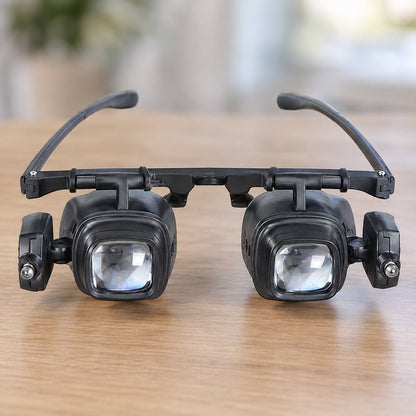 situation — Ochelari lupă cu LED – 8 lentile interschimbabile, ambele mâini libere