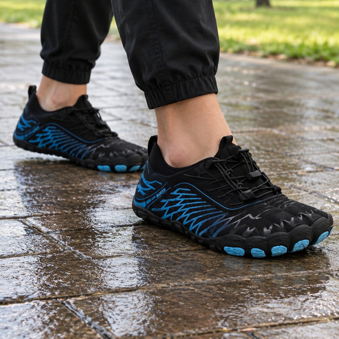 situation — Pantofi barefoot antiderapanți — vârf lat, talpă subțire și flexibilă