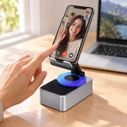 situation — VoxStand™ – Suport telefon rotativ cu boxă Bluetooth și baterie 5000 mAh