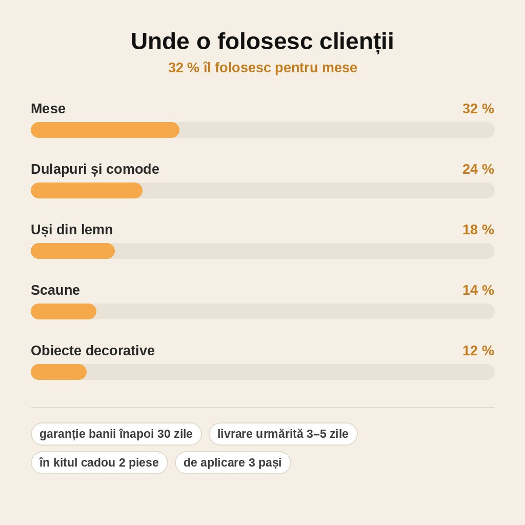 stats — Ceară de Albine pentru Mobilă și Lemn – Hrănește Lemnul și Îi Redă Luciul Natural