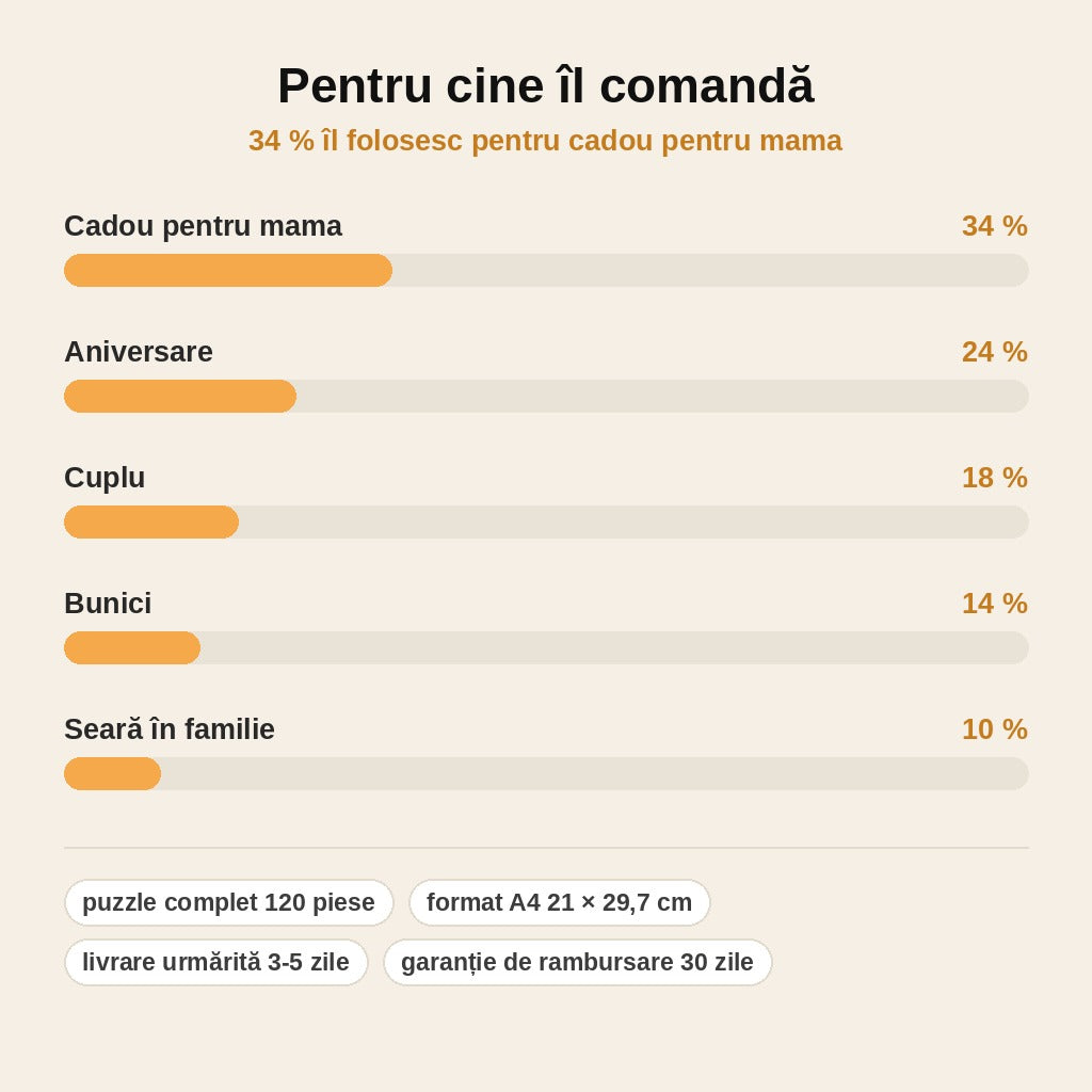 stats — Puzzle Foto Personalizat – 120 de piese, format A4